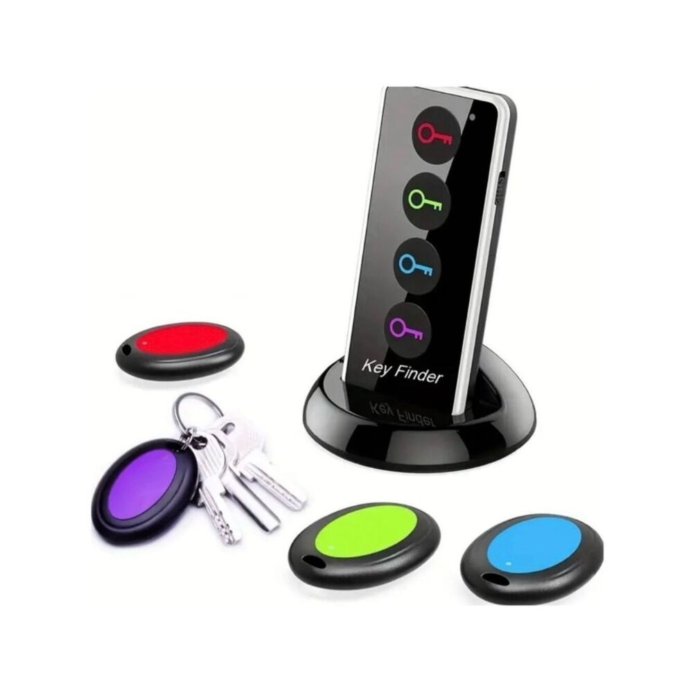 NWT Key Remote Finder Set With 1 Transmitter 4 Receivers LED Flashlight Tracker